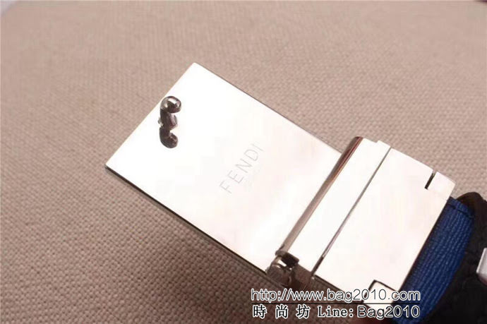 FENDI芬迪 原單正品 小怪獸皮帶 小怪獸琺瑯滴膠旋轉扣 男士皮帶  xfp1208